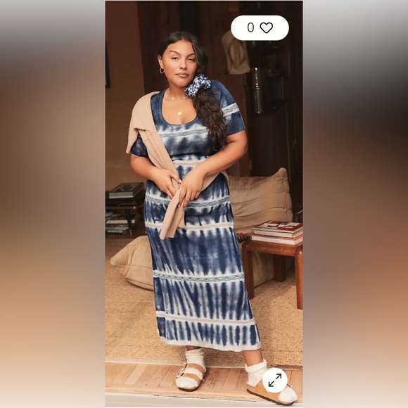 NWT Anthropologie Kato Tie-Dye Midi Dress. Size L. - Picture 1 of 9
